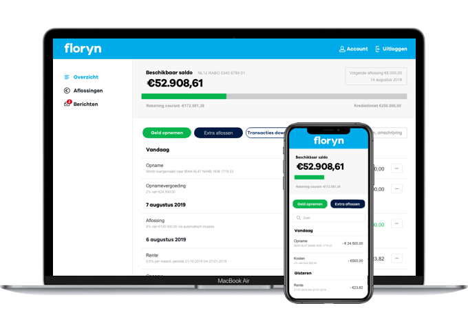 rekening-courant-account-dashboard